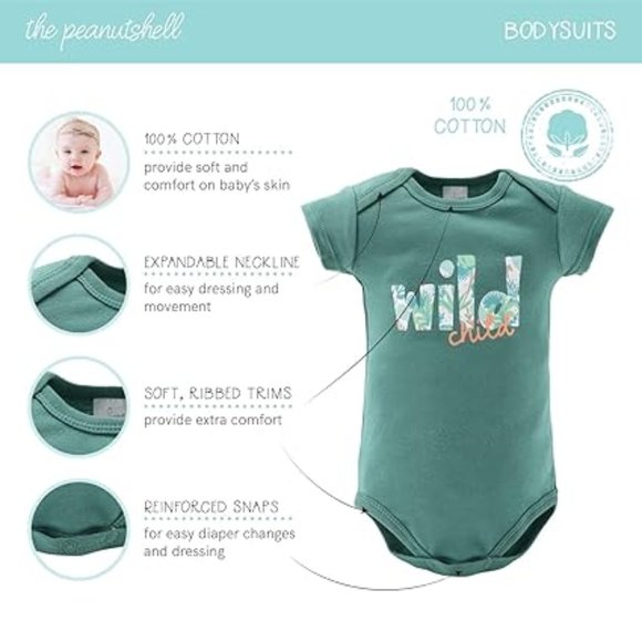 Peanutshell Newborn  Unisex Wild Jungle 16 Piece Layette Set - Picture 3 of 9
